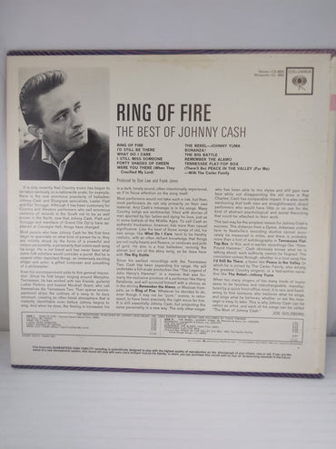 THE RING OF FIRE THE BEST OF JOHNNY CASH (1963) VINYL LP CS 8853