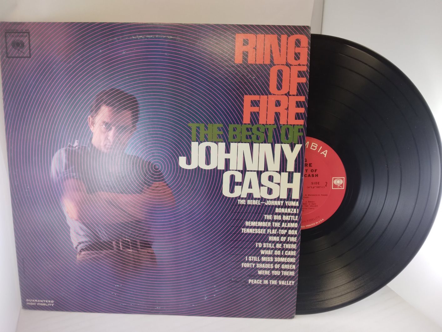 THE RING OF FIRE THE BEST OF JOHNNY CASH (1963) VINYL LP CS 8853