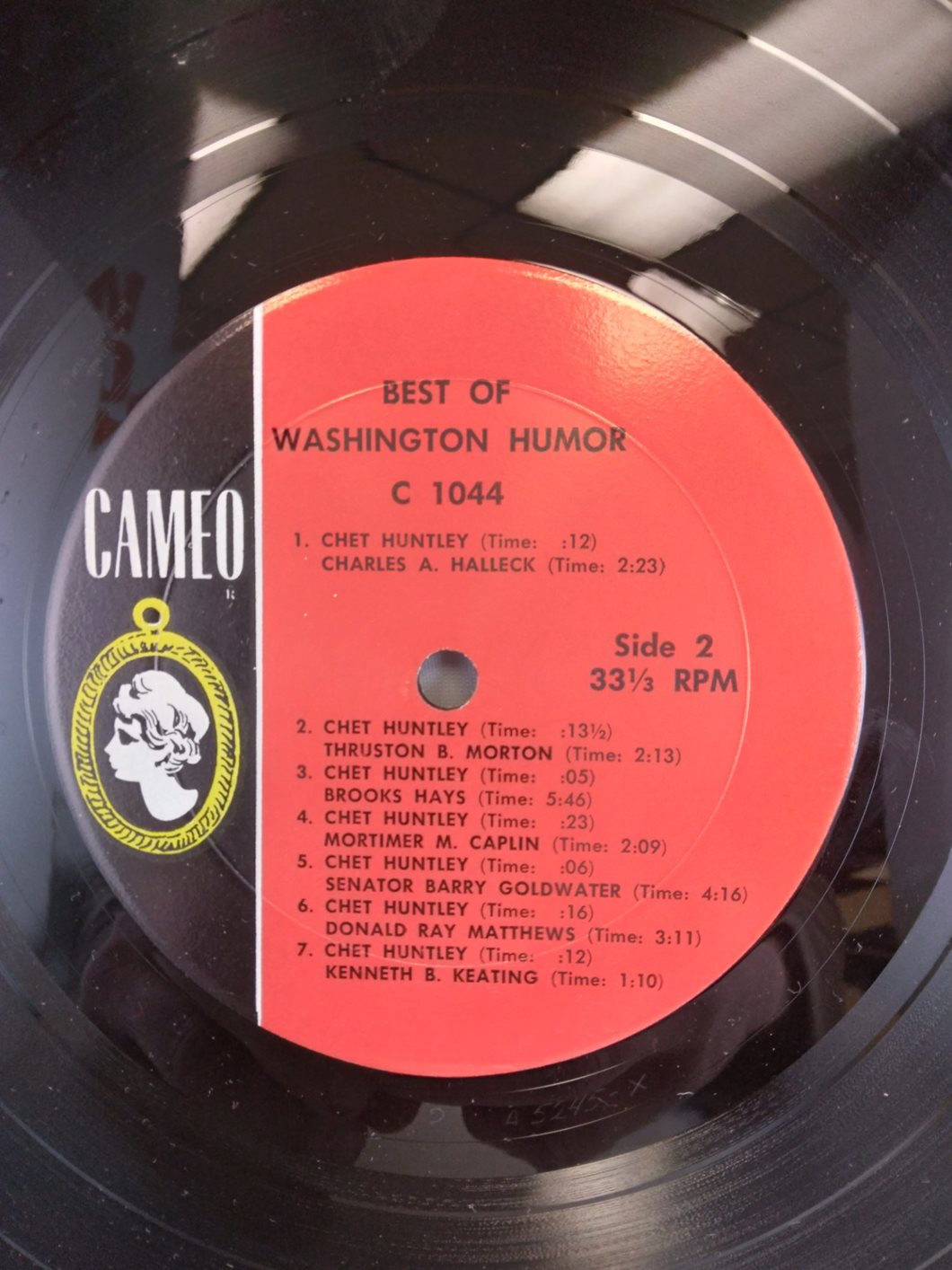 CHET HUNTLEY PRESENTS BEST OF WASHINGTON [VINYL LP] C-1044