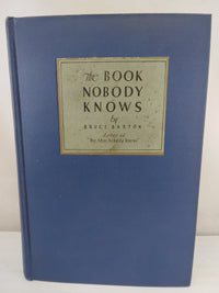 THE BOOK NOBODY KNOWS (1926) BRUCE BARTON