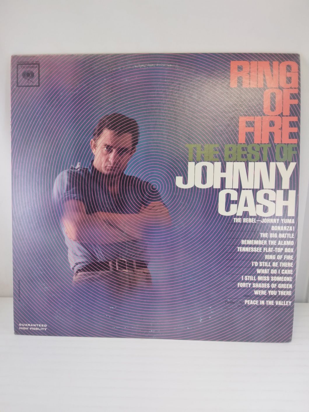 THE RING OF FIRE THE BEST OF JOHNNY CASH (1963) VINYL LP  CS 8853