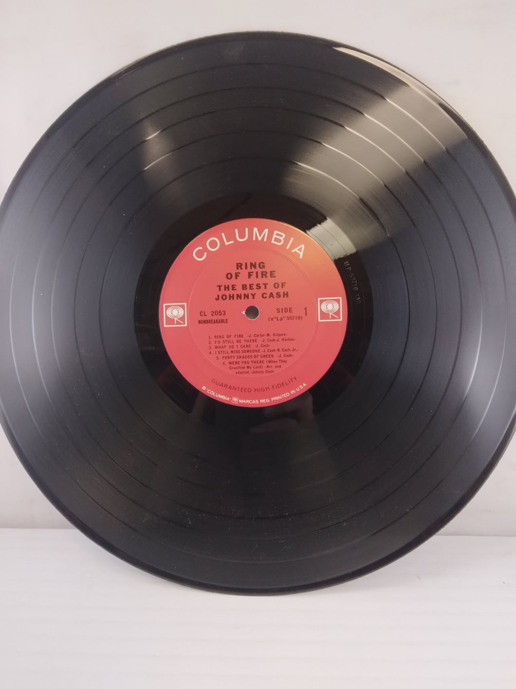 THE RING OF FIRE THE BEST OF JOHNNY CASH (1963) VINYL LP  CS 8853